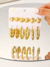 Wholesale Women's Geometric Ccb Electroplated Earrings