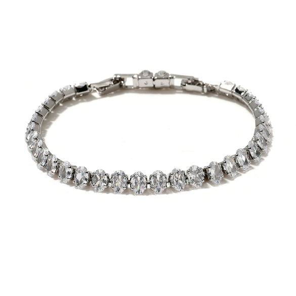 Wholesale Women's Geometric Copper Bracelet With Electroplating Treatment