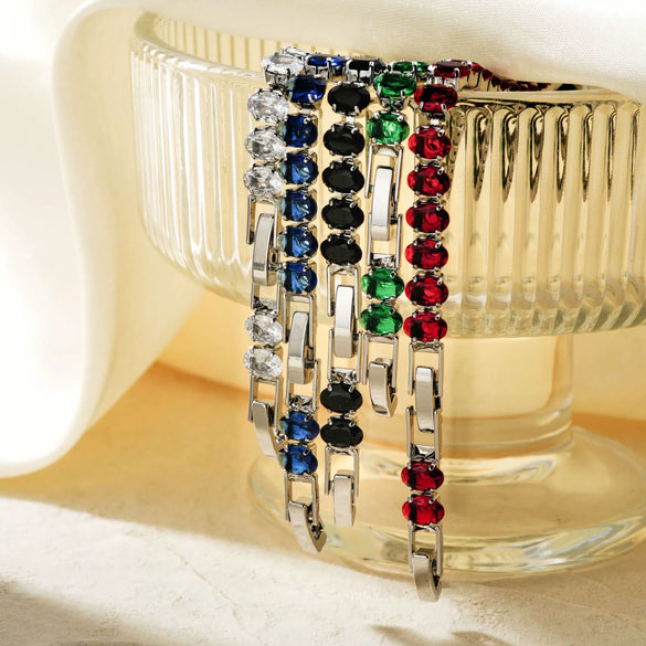 Wholesale Women's Geometric Copper Bracelet With Electroplating Treatment
