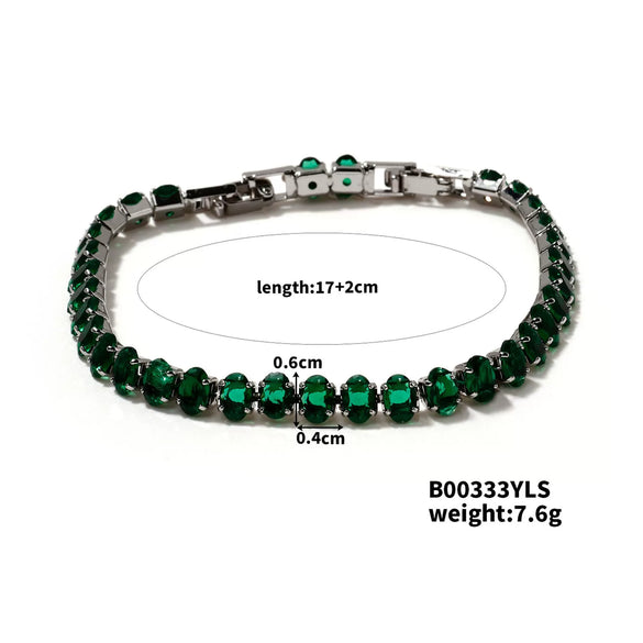 Wholesale Women's Geometric Copper Bracelet With Electroplating Treatment