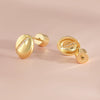 Wholesale Women's Geometric Copper Coffee Bean Earrings With Electroplating