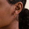 Wholesale Women's Geometric Copper Earrings With Diamond Design And High Color Retention