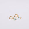 Wholesale Women's Geometric Copper Earrings With Diamond Design And High Color Retention
