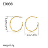 Wholesale Women's Geometric Copper Earrings With Electroplating