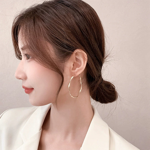 Wholesale Women's Geometric Copper Earrings With Electroplating
