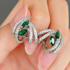 Wholesale Women's Geometric Copper Earrings With Flower And Leaf Patterns Allmatch And Fashionable