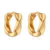 Wholesale Women's Geometric Copper Earrings With Real Gold Plating