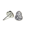Wholesale Women's Geometric Copper Earrings With Silver Needles And Electroplating