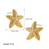 Wholesale Women's Geometric Copper Earrings With Striped Texture Electroplated In Fashion Style
