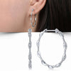 Wholesale Women's Geometric Copper Earrings With Zirconia Design