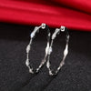 Wholesale Women's Geometric Copper Earrings With Zirconia Design