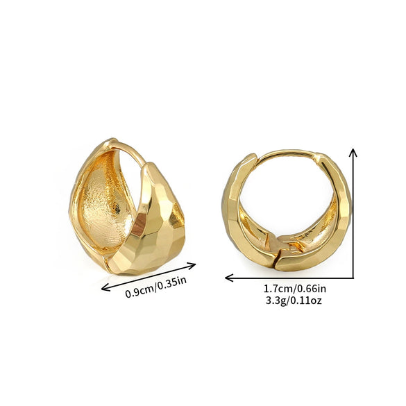 Wholesale Women's Geometric Copper Electroplated Diamond Earrings