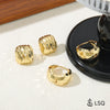 Wholesale Women's Geometric Copper Electroplated Diamond Earrings