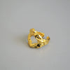 Wholesale Women's Geometric Copper Electroplated Irregular Open Ring