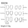 Wholesale Women's Geometric Copper Electroplated Light Luxury Gold Pigment Earrings Jewelry