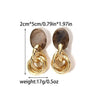 Wholesale Women's Geometric Copper Electroplated Ring Earrings