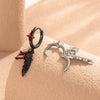 Wholesale Women's Geometric Copper Feather Diamond Zircon Earrings Electroplating Style
