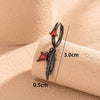 Wholesale Women's Geometric Copper Feather Diamond Zircon Earrings Electroplating Style