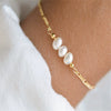 Wholesale Women's Geometric Copper Freshwater Pearl Bracelet Set With Pearls