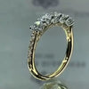Wholesale Women's Geometric Copper Goldplated Zircon Inlaid Ring And Bracelet