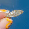 Wholesale Women's Geometric Copper Inlaid Zircon Ring