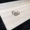 Wholesale Women's Geometric Copper Light Luxury Ring With Real Gold Electroplated