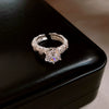 Wholesale Women's Geometric Copper Light Luxury Ring With Real Gold Electroplated