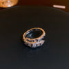 Wholesale Women's Geometric Copper Light Luxury Ring With Real Gold Electroplated