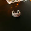 Wholesale Women's Geometric Copper Light Luxury Ring With Real Gold Electroplated