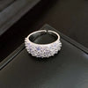 Wholesale Women's Geometric Copper Light Luxury Ring With Real Gold Electroplated