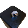 Wholesale Women's Geometric Copper Light Luxury Ring With Real Gold Electroplated