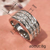 Wholesale Women's Geometric Copper Ring Inlaid Zircon Hip Hop Fashion Engagement Ring
