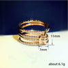 Wholesale Women's Geometric Copper Ring Inlaid Zircon