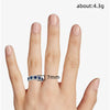 Wholesale Women's Geometric Copper Ring With Zircon Inlay
