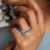 Wholesale Women's Geometric Copper Ring With Zircon Inlay