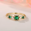 Wholesale Women's Geometric Copper Ring With Zirconia Elegant And Fashionable