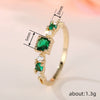 Wholesale Women's Geometric Copper Ring With Zirconia Elegant And Fashionable