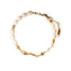 Wholesale Women's Geometric Copper Stainless Steel Vacuum Pearl Electroplated Bracelet