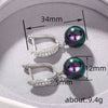 Wholesale Women's Geometric Copper U Shape Earrings Jewelry