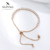 Wholesale Women's Geometric Copper Zinc Alloy Stretch Box Chain Bracelet With Electroplating