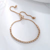 Wholesale Women's Geometric Copper Zinc Alloy Stretch Box Chain Bracelet With Electroplating