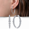 Wholesale Women's Geometric Copper Zircon Earrings Niche Style