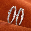 Wholesale Women's Geometric Copper Zircon Earrings Niche Style