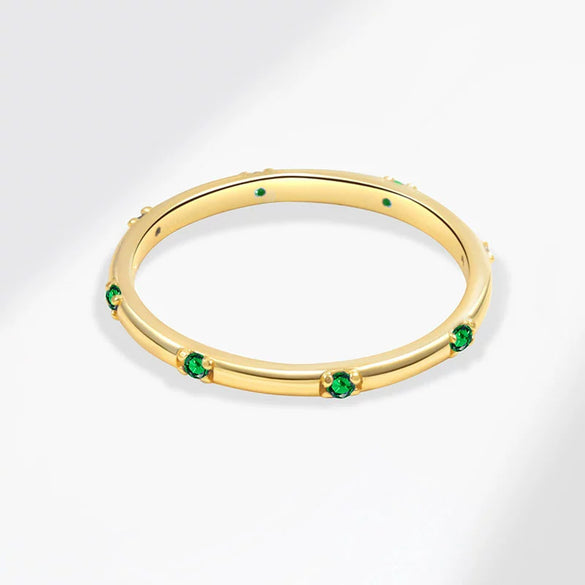 Wholesale Women's Geometric Copper Zircon Inlaid Electroplated Fashion Light Luxury Ring