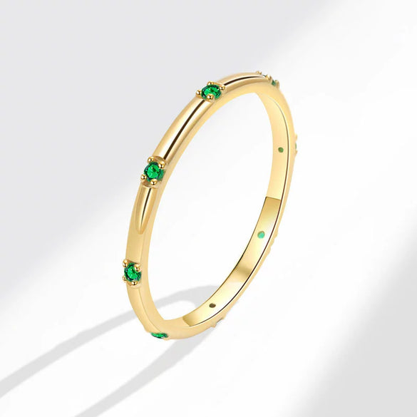 Wholesale Women's Geometric Copper Zircon Inlaid Electroplated Fashion Light Luxury Ring
