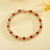 Wholesale Women's Geometric Copper Zircon Woven Claw Chain Bracelet Set With Diamonds