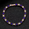 Wholesale Women's Geometric Copper Zircon Woven Claw Chain Bracelet Set With Diamonds