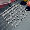 Wholesale Women's Geometric Copper Zircon Woven Claw Chain Bracelet Set With Diamonds