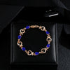 Wholesale Women's Geometric Copper Zircon Woven Claw Chain Bracelet Set With Diamonds
