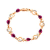 Wholesale Women's Geometric Copper Zircon Woven Claw Chain Bracelet Set With Diamonds
